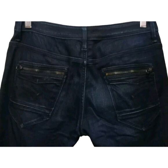 G Star Original Raw ARC 3D Dark Wash Skinny Mens Jeans 26×30 Zipper Pockets - Picture 4 of 6